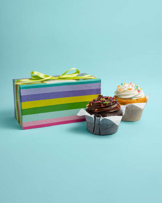 Caja 2 Muffins Happy Bday - La Divinata, El mejor pastel de Monterrey ahora también en México