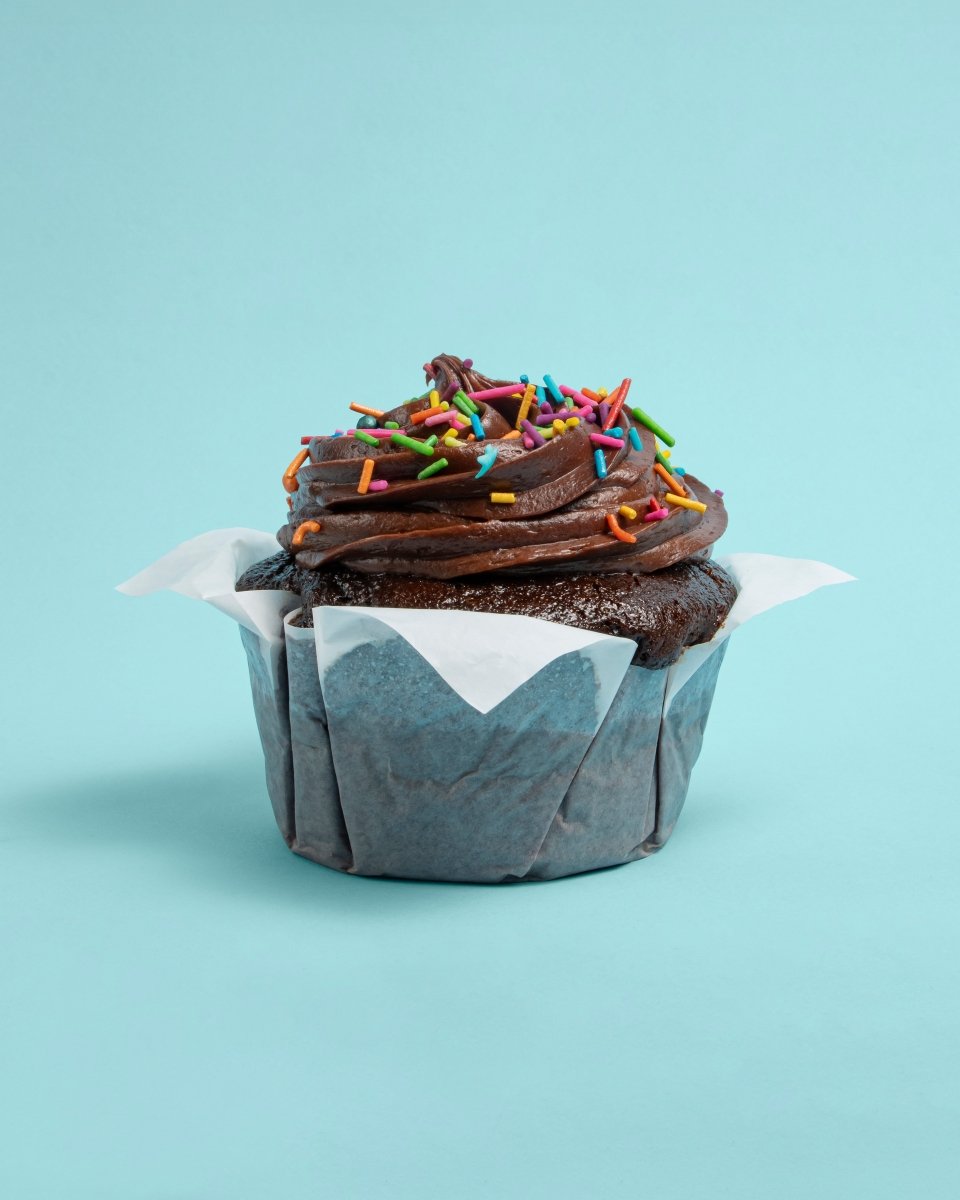 Caja 4 Muffins Happy Bday - La Divinata, El mejor pastel de Monterrey ahora también en México