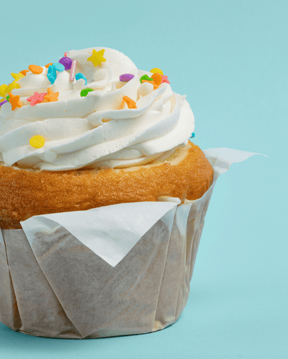 Caja 4 Muffins Happy Bday - La Divinata, El mejor pastel de Monterrey ahora también en México