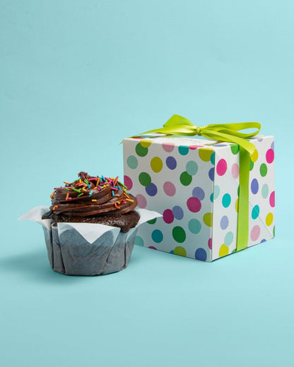 Muffin Happy Bday Chocolate - La Divinata, El mejor pastel de Monterrey ahora también en México